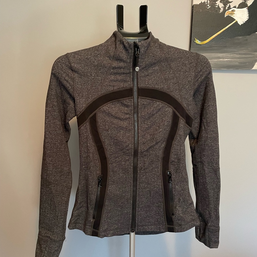 Lululemon Athletica Women's Black & Grey Herringbone Design Define